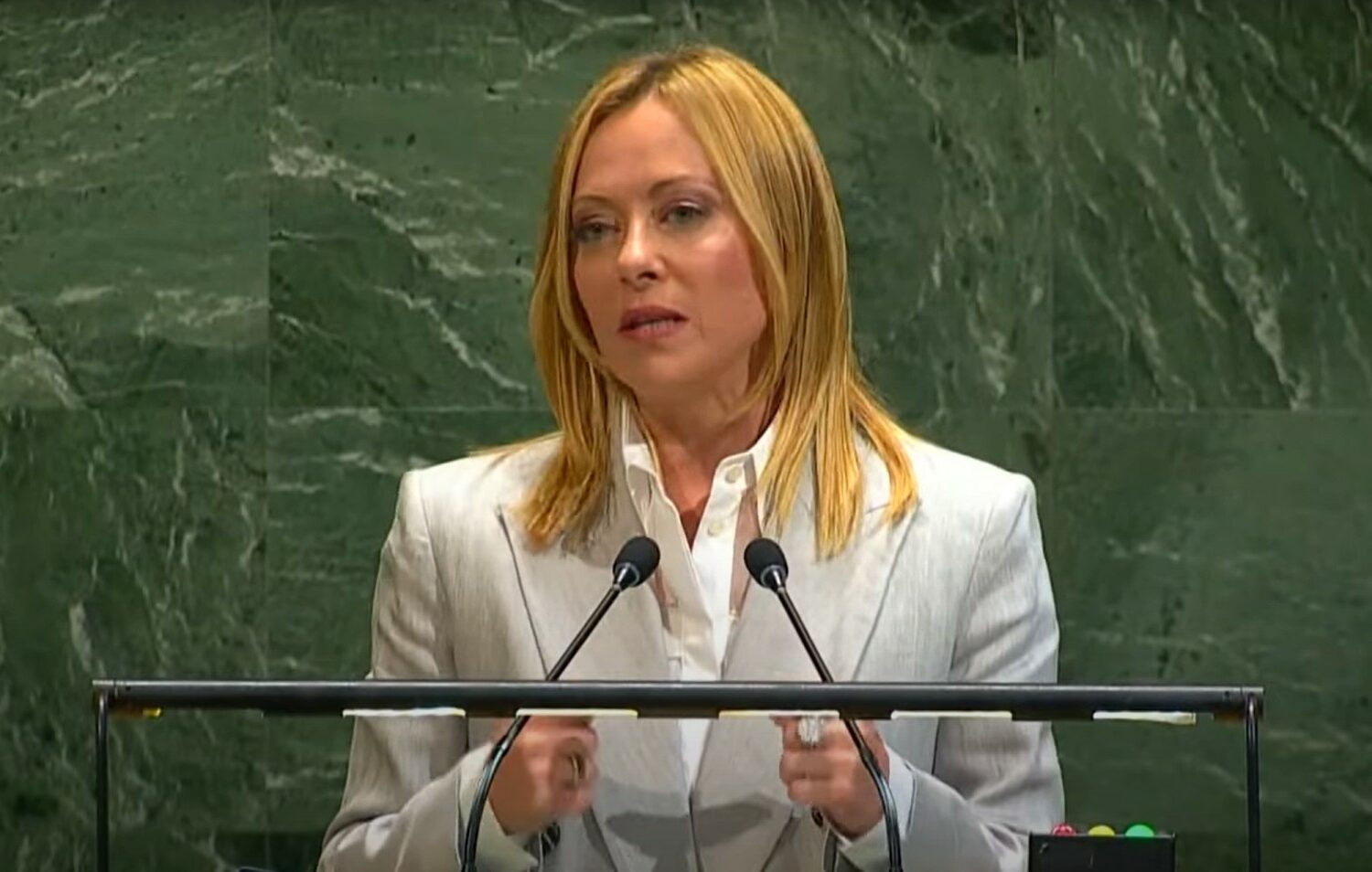 Meloni all’Onu: «La Russia ha calpestato il diritto internazionale, Israele ha superato i limiti a Gaza»